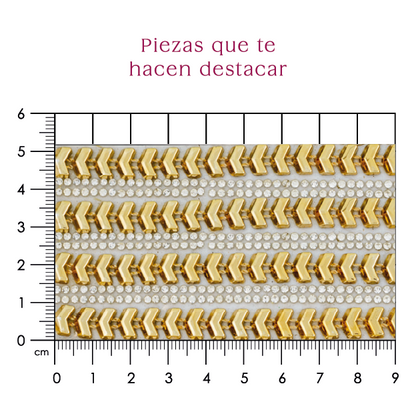 Hoja 24x50 cristal 2mm + PVC plata rombo P186HC
