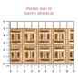 Hoja de cristal rectangulo 9x4 golden  (24x40) P189HC
