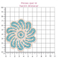 Hoja flor cristal aqua (24x40) P193HC