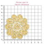 Hoja flor cristal citrina (24x40) P195HC