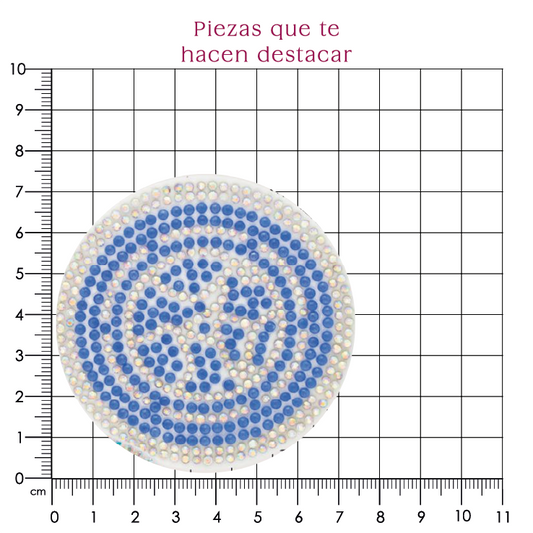 Hoja circulo ceramica azul rey(24x40) P198HC