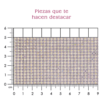 Malla papelillo 3mm Plata AB P20HC