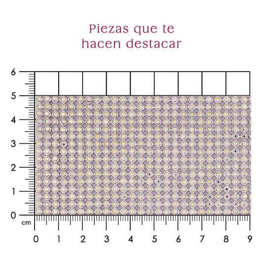 Malla papelillo 3mm Plata AB P20HC
