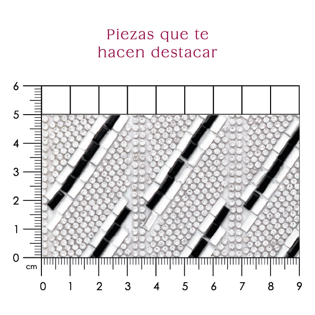Hoja de cristal 2 mm + rectangulo cristal + negro (24x40) P214HC