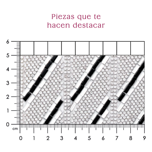 Hoja de cristal 2 mm + rectangulo cristal + negro (24x40) P214HC