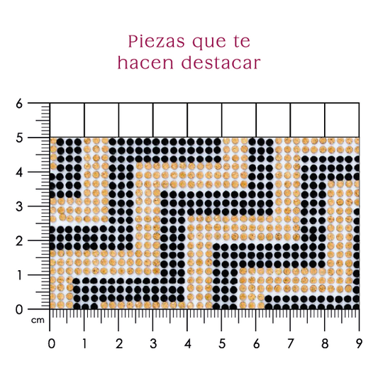 Hoja de cristal 2 mm grecas golden + negro (24x40) P215HC