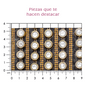 Hoja de cristal con cadena plastimetal negro P219HC