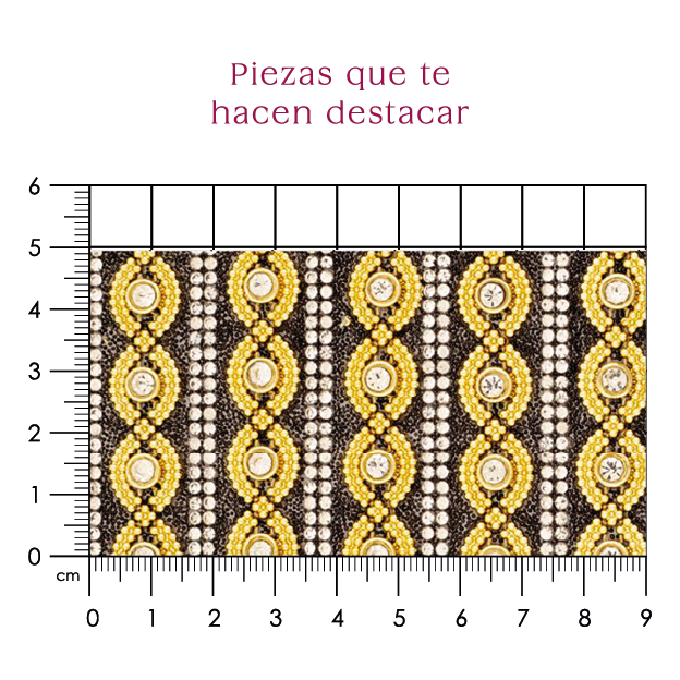 Hoja de cristal con cadena plastiImetal negro (24x40) P220HC