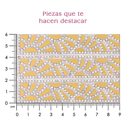 Hoja de cristal rombo PVC + cristal (24x40) P225HC