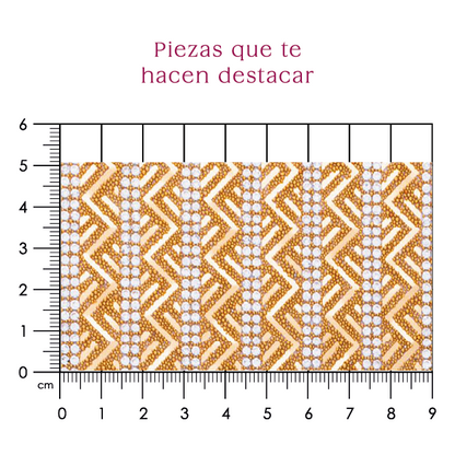 Hoja de cristal grecas PVC + cristal (24x40) P227HC