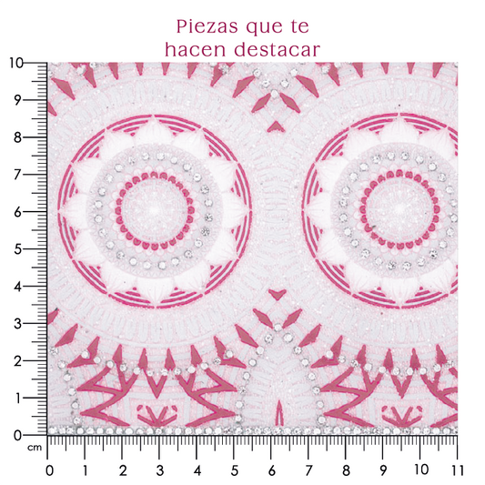Hoja de cristal con estampado (24x40) P234HC