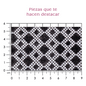 Hoja de cristal rombos + negro (24x40) P239HC