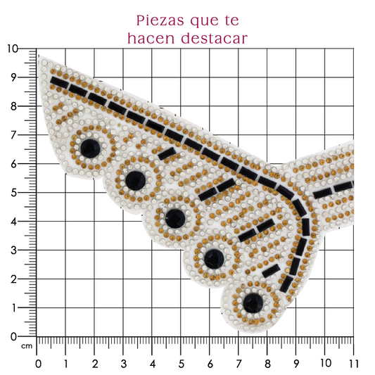 Chinela cristal golden+negro (Par) P242HC
