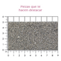 Hoja de cristal 2 mm hematite c/caviar (24x40) P246HC