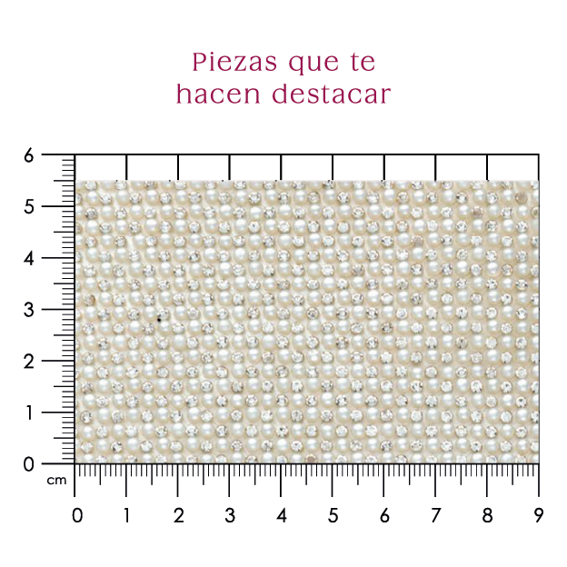Hoja de cristal con perla 3 mm (24x40) P247HC