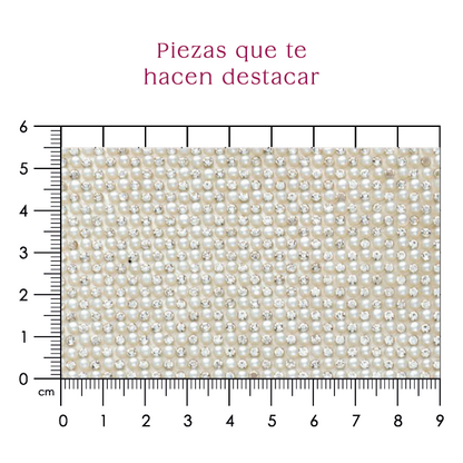 Hoja de cristal con perla 3 mm (24x40) P247HC