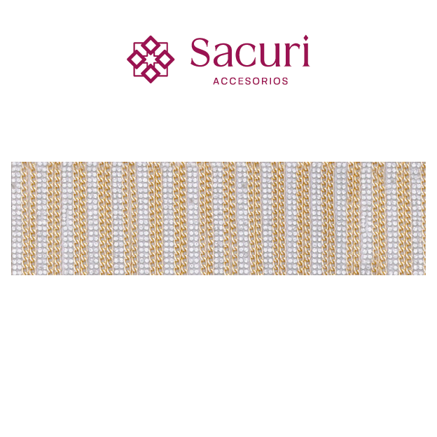 Hoja de cristal con cadena 3x6 (24x40) P249HC