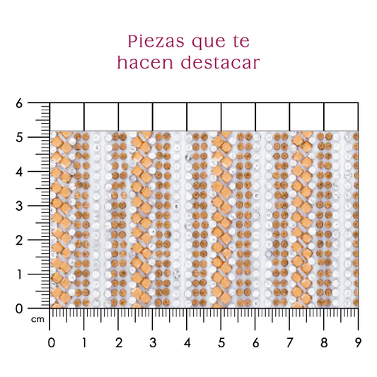 Hoja de cristal cuadro 3 mm golden (24x40) P250HC