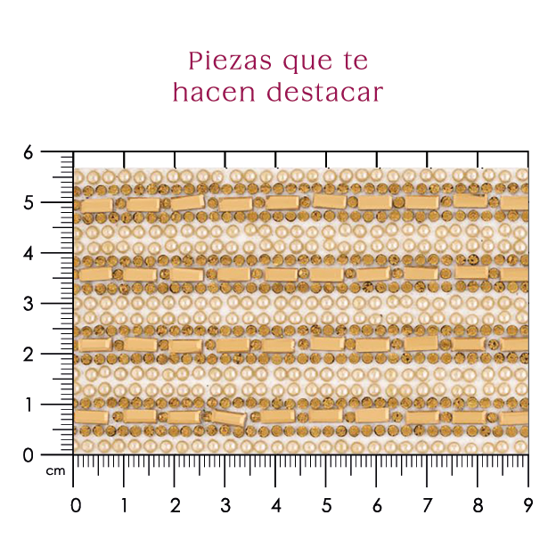 Hoja de cristal rectangulo 3x7 golden con ceramica (24x40) P258HC