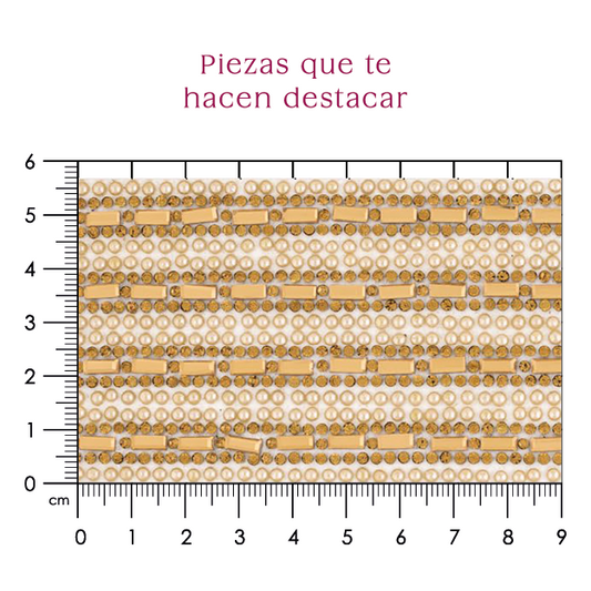 Hoja de cristal rectangulo 3x7 golden con ceramica (24x40) P258HC