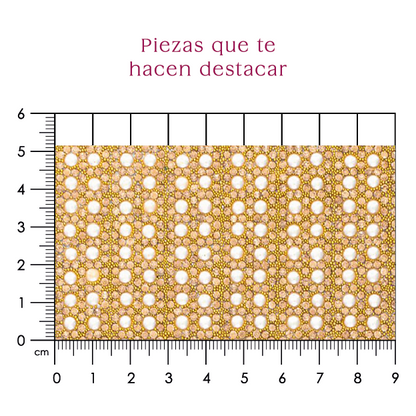 Hoja de cristal golden con ceramica 4 mm (24x40) P259HC