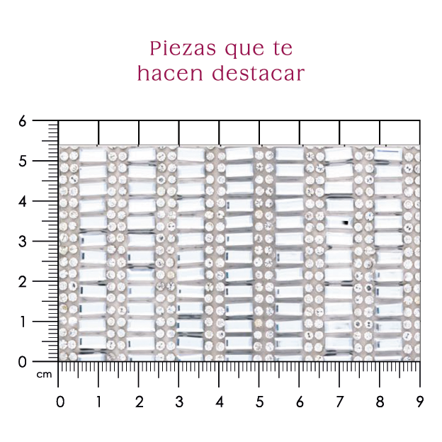 Hoja de cristal rectangulo 3x7 (24x40) P268HC