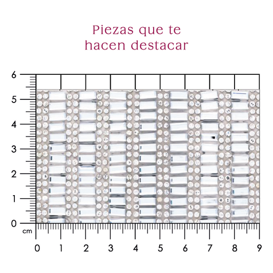 Hoja de cristal rectangulo 3x7 (24x40) P268HC