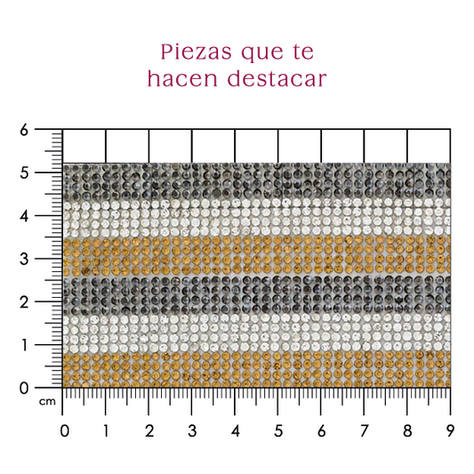 Hoja de cristal 2 mm cristal+golden+hematite (24x40) P272HC
