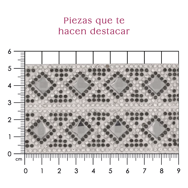 Hoja de cristal cuadro 8 mm humo (23x38) P278HC