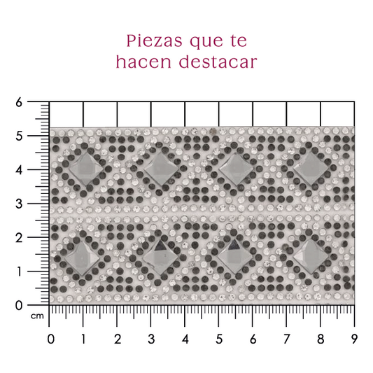 Hoja de cristal cuadro 8 mm humo (23x38) P278HC