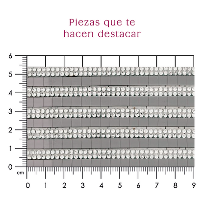 Hoja de cristal c/ vinil plata (24x40) P281HC