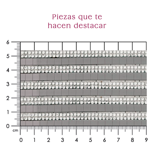 Hoja de cristal c/ vinil plata (24x40) P281HC