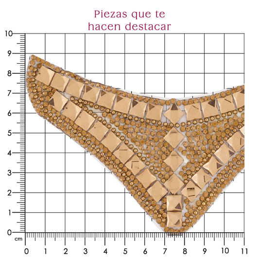Chinela cristal 90x145 golden (Par) P283HC