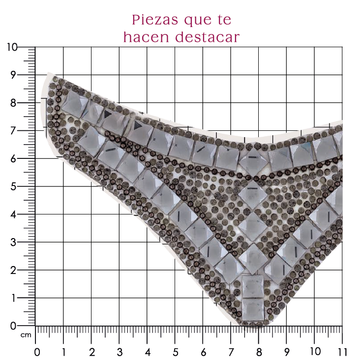 Chinela cristal 90x145 humo (Par)