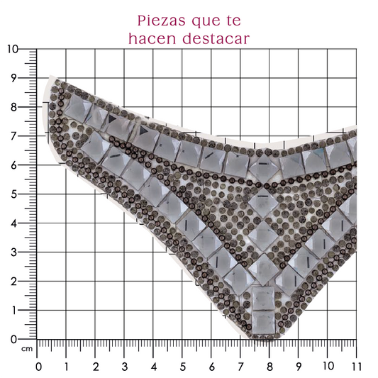 Chinela cristal 90x145 humo (Par)