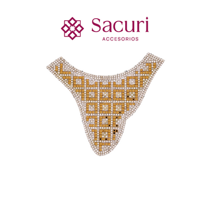 Chinela cristal 120x135 cristal+golden (Par) P285HC