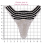 Chinela cristal 105x120 cristal+negro (Par) P287HC