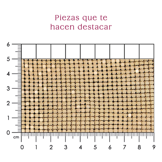 Malla aluminio 3 mm dorada (45x150) P295HC
