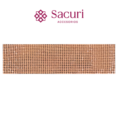 Malla aluminio 3 mm oro rosa (45x150) P296HC