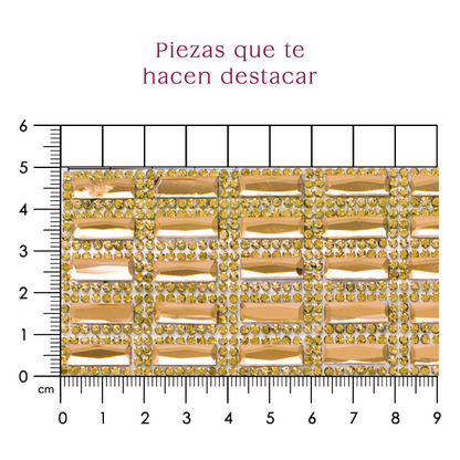 Hoja de cristal recctangulo 5x15 Golden P29HC