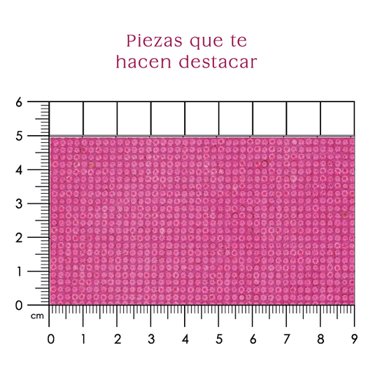 Hoja de cristal 2 mm rose (24x40) P306HC
