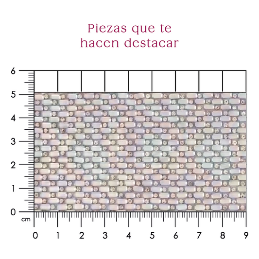 Hoja de cristal rectangulo 2.5x5 (24x40) P310HC