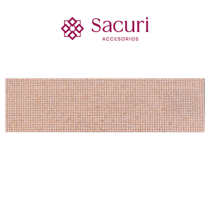 Hoja de cristal 2 mm light peach con pegamento (24x40) P315HC