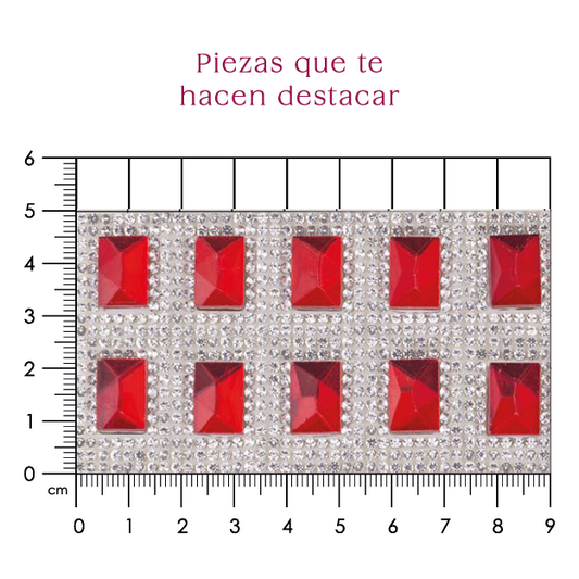 Hoja de cristal rectangulo 10x14 LT. SIAM+cristal (24x40) P332HC