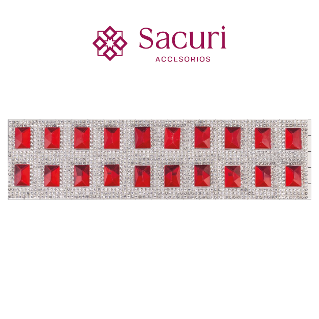 Hoja de cristal rectangulo 10x14 LT. SIAM+cristal (24x40) P332HC