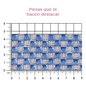 Hoja de cristal cuadro 8 mm SAPPHIRE+cristal (24x40) P334HC