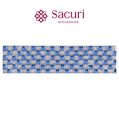 Hoja de cristal cuadro 8 mm SAPPHIRE+cristal (24x40) P334HC