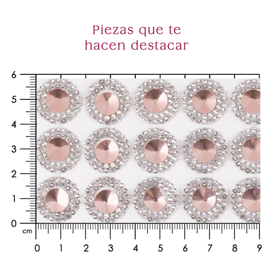 Suaje cristal redondo cristal+LT peach 18 mm (24x40) P336HC