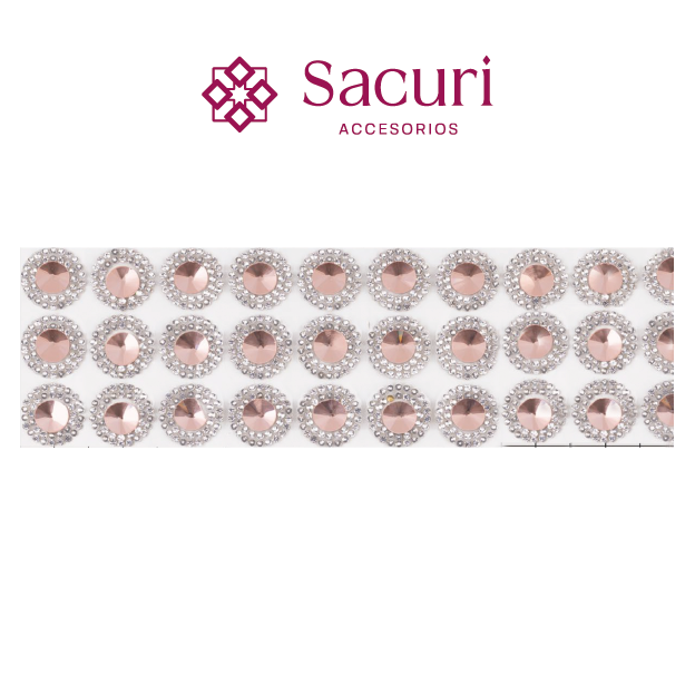 Suaje cristal redondo cristal+LT peach 18 mm (24x40) P336HC