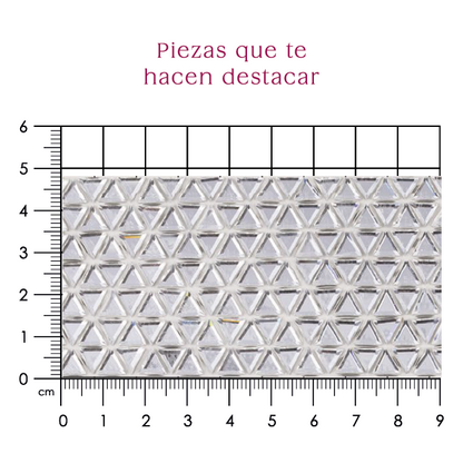 Hoja de cristal triangulo 6 mm cristal P337HC